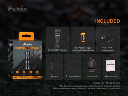 Fenix PD25R Rechargeable Compact Flashlight