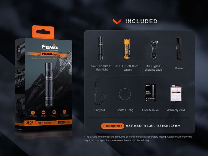 Fenix PD36R Pro Heavy-Duty Rechargeable Tactical Flashlight Flashlight Fenix 