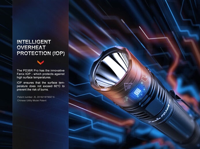 Fenix PD36R Pro Heavy-Duty Rechargeable Tactical Flashlight