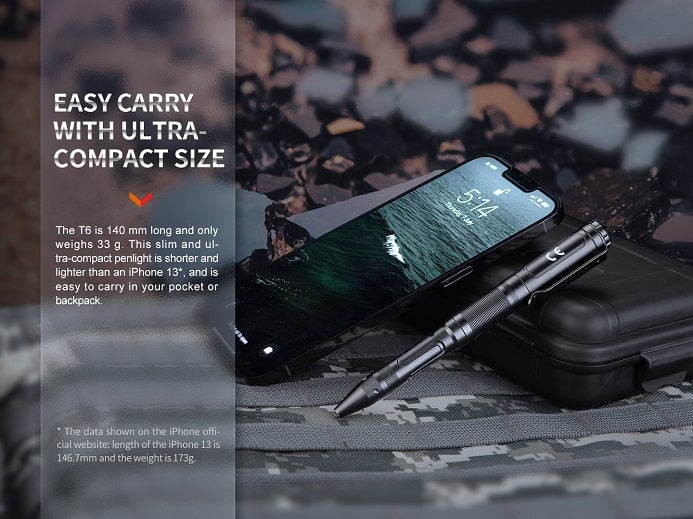 Fenix T6 Tactical Penlight - Options