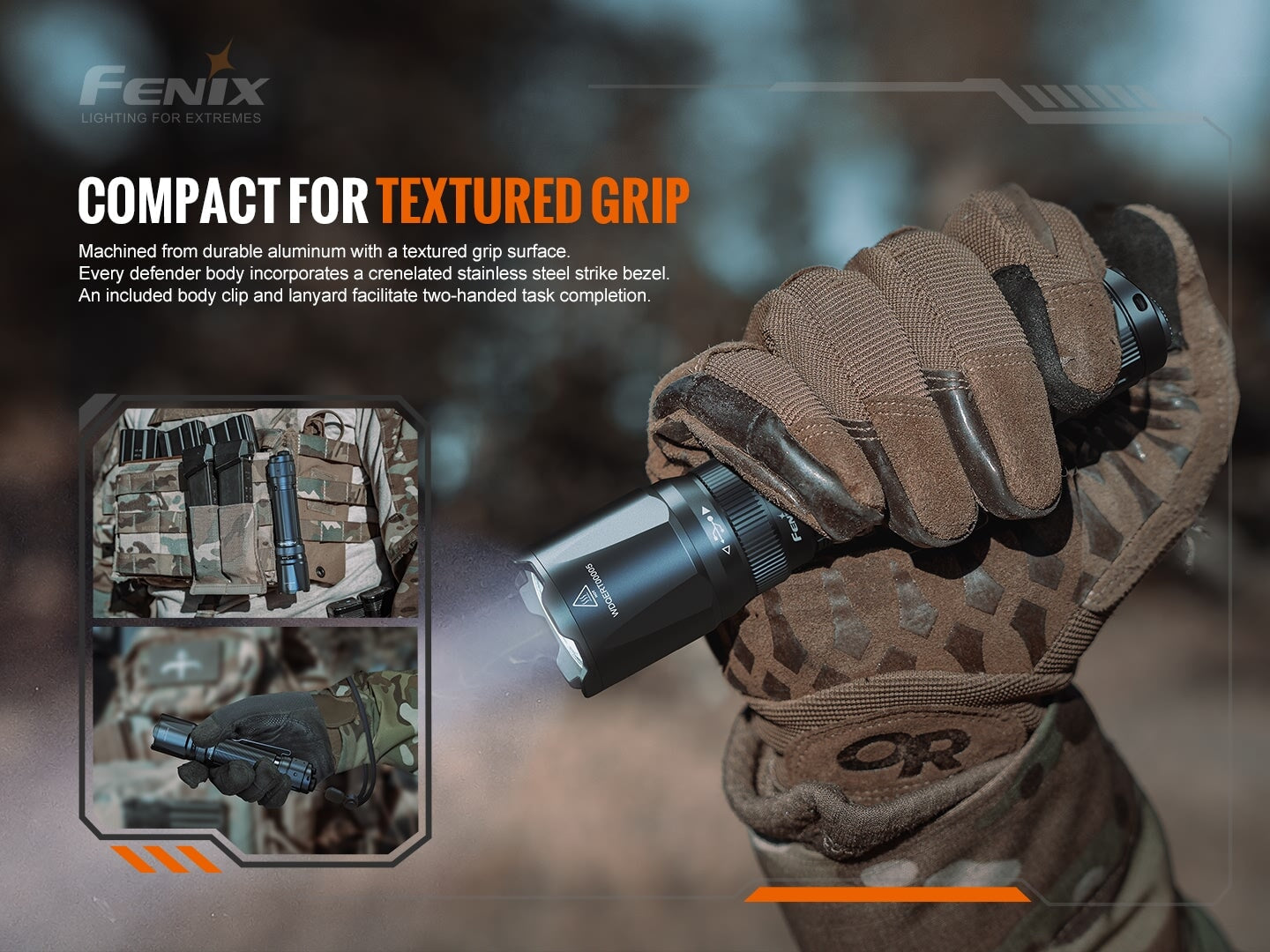 Fenix TK20R V2.0 Rechargeable Dual Rear Switch Multipurpose Flashlight