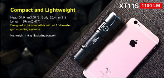 Klarus XT11S 1100 Lumens LED flashlight, Super Bright Flashlight Klarus 