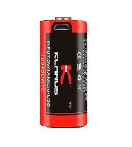 Klarus 16340-700mAh Rechargeable Battery (with USB port) Rechargeable Batteries Klarus 
