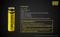 Nitecore NL1832 18650 Rechargeable Battery Rechargeable Batteries Nitecore 