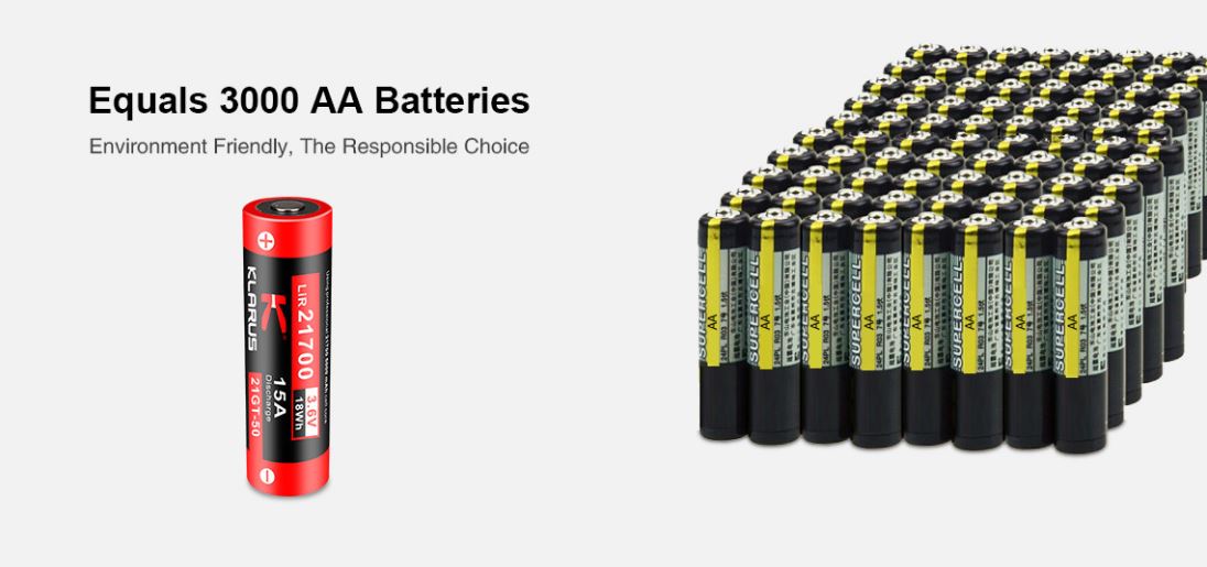Klarus 21GT-50 21700 5000 mAh Rechargeable Battery