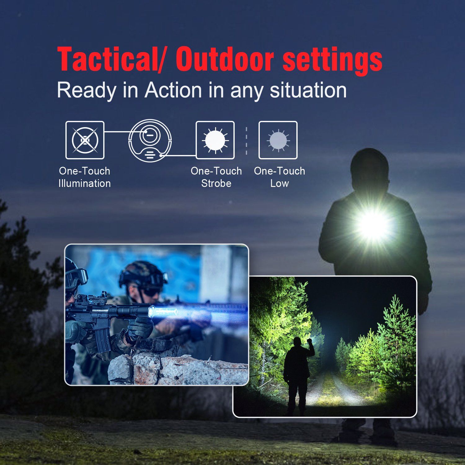 Klarus XT2CR Pro 2100 Lumens USB-C Rechargeable Tactical LED Flashlight