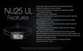 Nitecore NU25 UL 400 Lumens Lightweight Running Headlamp Flashlight Nitecore 