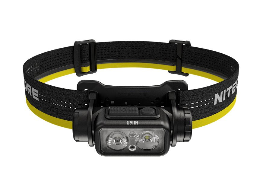 NITECORE NU43 Lightweight USB-C Rechargeable Headlamp - 1400 Lumens