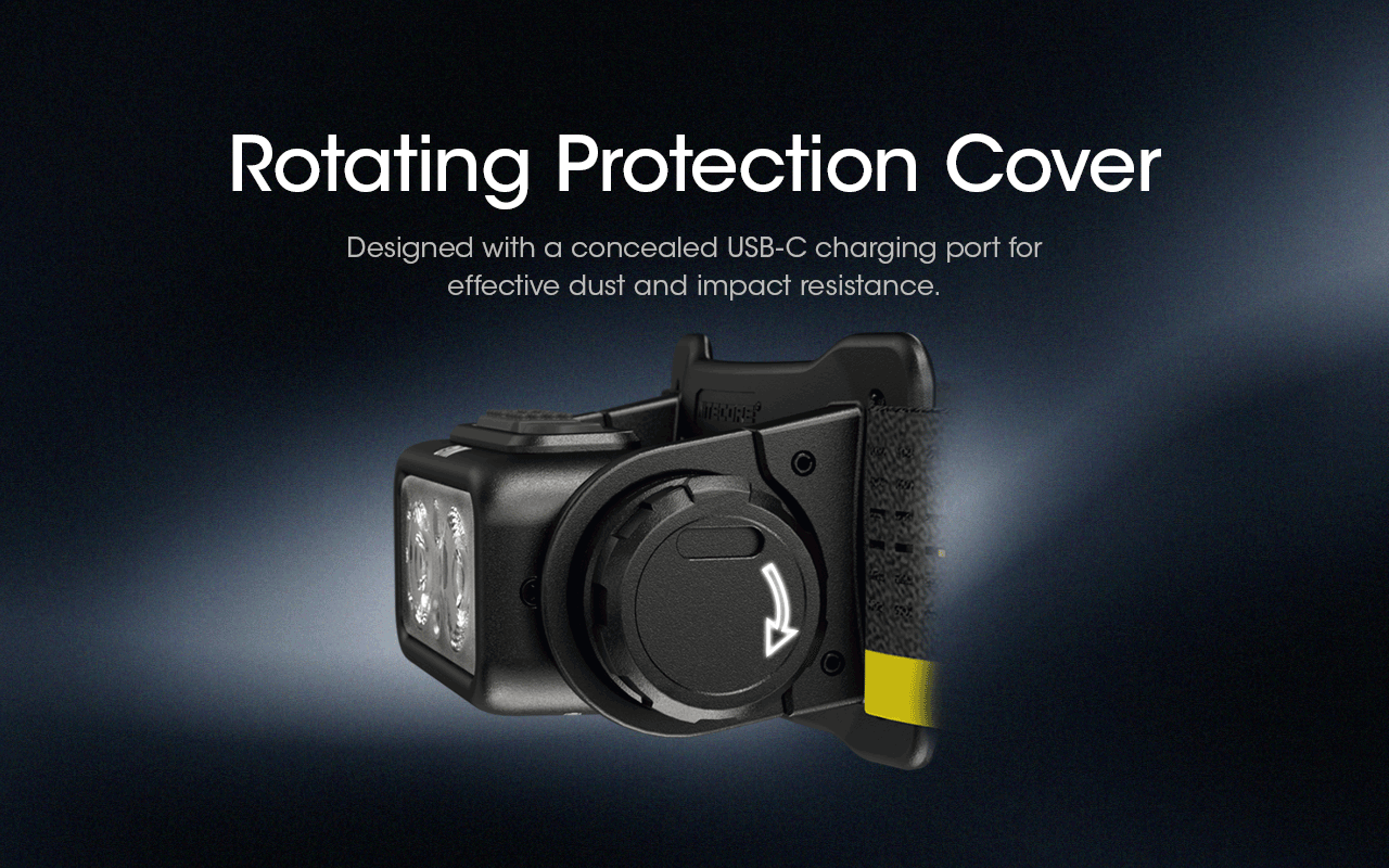 NITECORE NU43 Lightweight USB-C Rechargeable Headlamp - 1400 Lumens