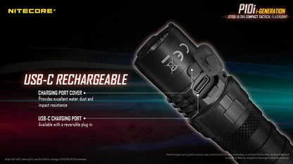 Nitecore P10i 1800 Lumens Ultra Compact Tactical Flashlight