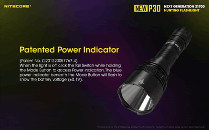 Nitecore New P30 LED Flashlight