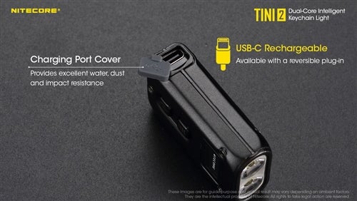 Nitecore Tini 2 500 Lumen Rechargeable Keychain Flashlight - Options
