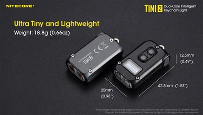 Nitecore Tini 2 500 Lumen Rechargeable Keychain Flashlight - Options